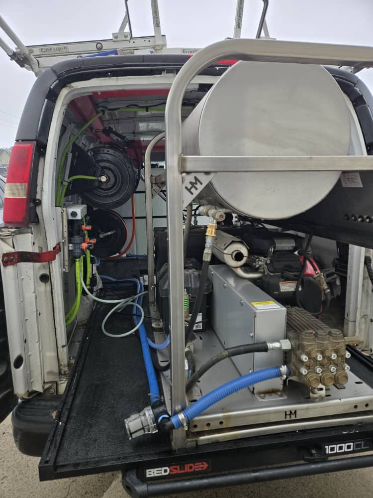 Pressure washing equipment